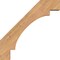 Ekena Millwork 5 1/2"W x 30"D x 30"H Merced Smooth Knee Brace, Western Red Cedar BRC06X30X30MRC00SWR - alternate 4